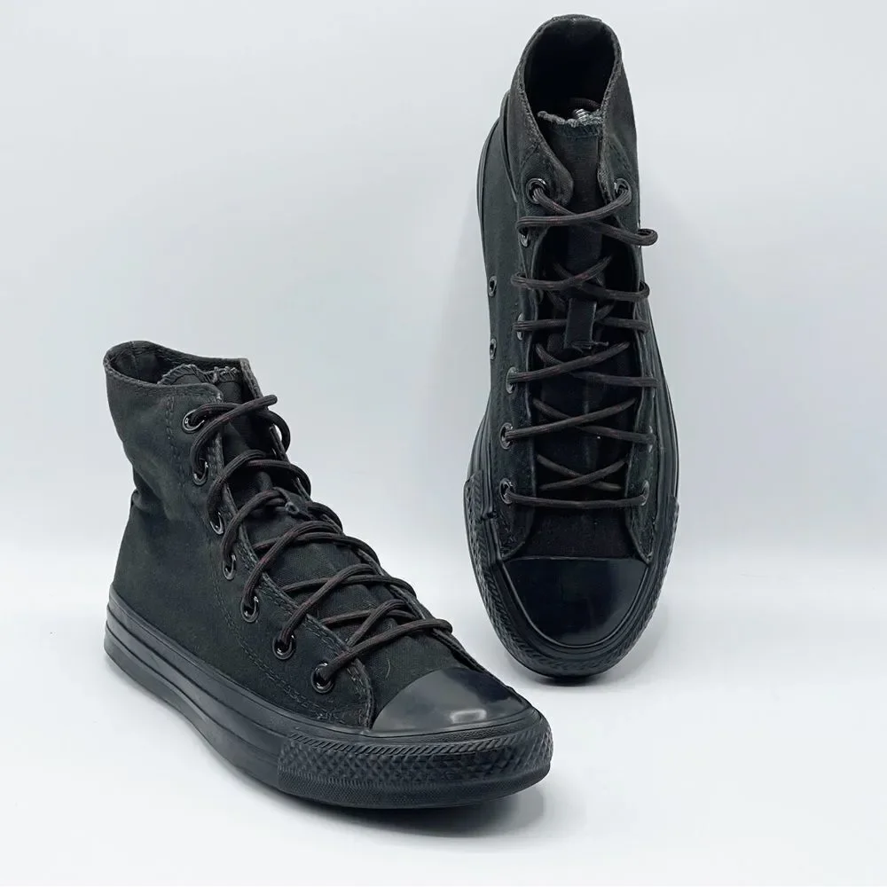 Converse All Star Chuck Taylor black on black high too sneakers - Kids 5